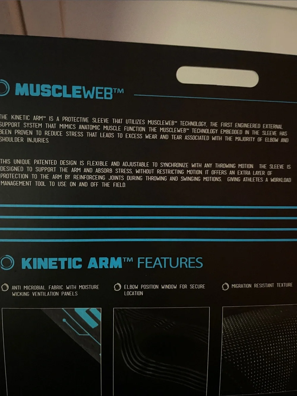 Kinetic Arm MuscleWeb Stress Reduction Sleeve Baseball Adult Right L/XL